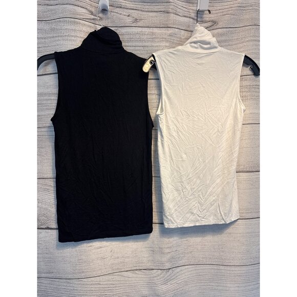 Majestic Filatures Sleeveless Turtleneck Tops Size 1/XS/S - Picture 2 of 3